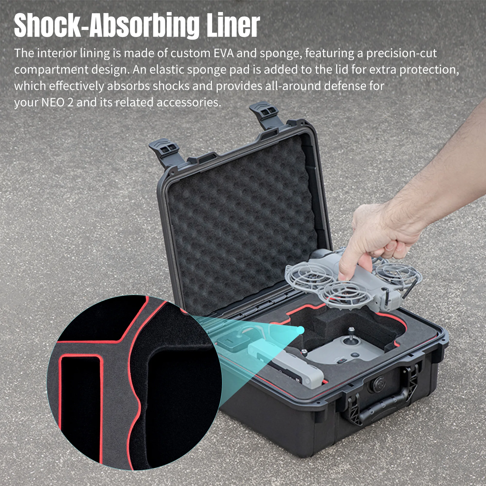 DJI Neo 2 휴대용 보관 케이스 RC-N3 리모컨 - Drone Hard Shell Case 리뷰 및 가격