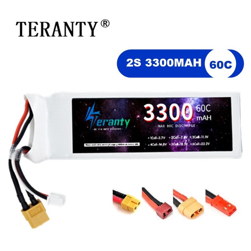 2S 7.4V LiPo 배터리 3300mAh 60C 자 - Drone Battery Adapter 리뷰 및 가격